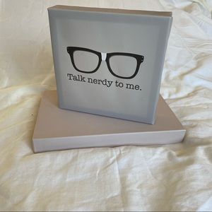 Target "Talk Nerdy to Me" Canvas Wall Art Print 8x8